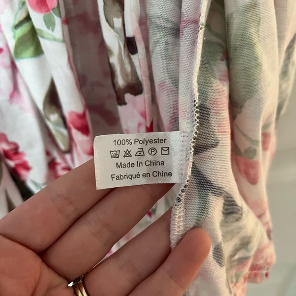 Show Me Your MuMu Floral Pink & Green Sheer Robe - Picture 4 of 4